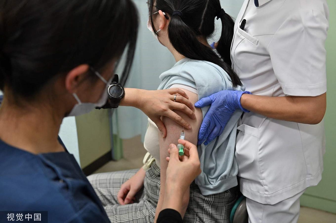 济南七年级女孩接种HPV第二针